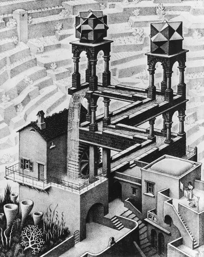 Escher waterfall
